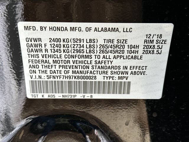 2019 Honda Passport Touring