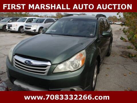 2011 Subaru Outback for sale at First Marshall Auto Auction in Harvey IL