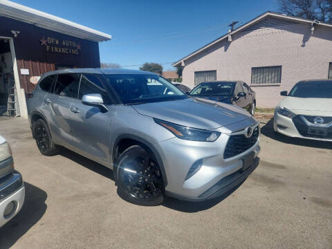 2022 Toyota Highlander for sale at Bad Credit Call Fadi in Dallas TX