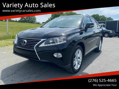 2013 Lexus RX 450h for sale at Variety Auto Sales in Abingdon VA