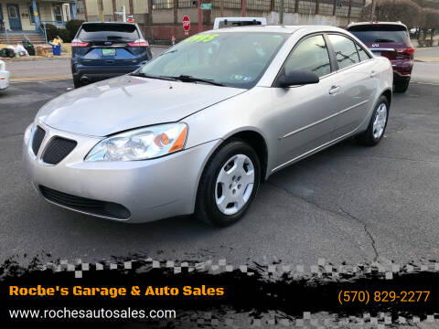 2007 Pontiac G6 for sale at Roche's Garage & Auto Sales in Wilkes-Barre PA