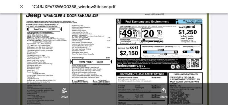 2025 Jeep Wrangler Sahara 4xe