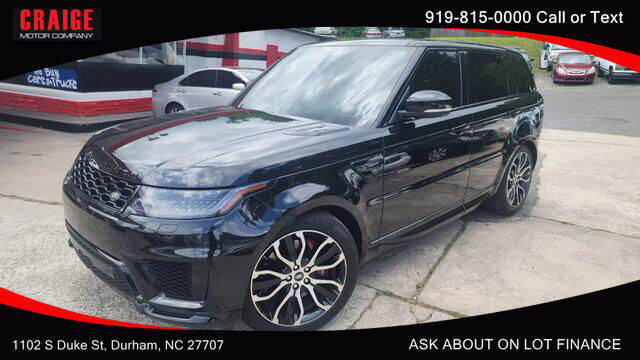 2019 Land Rover Range Rover Sport for sale at CRAIGE MOTOR CO in Durham NC