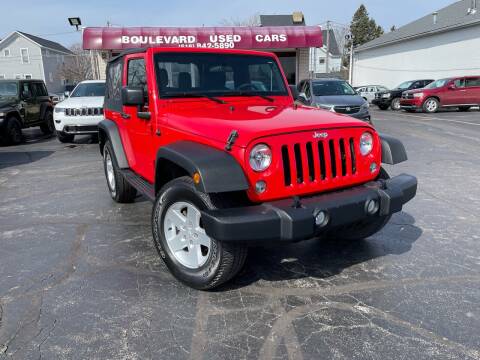 2018 Jeep Wrangler JK for sale at Boulevard Used Cars in Grand Haven MI