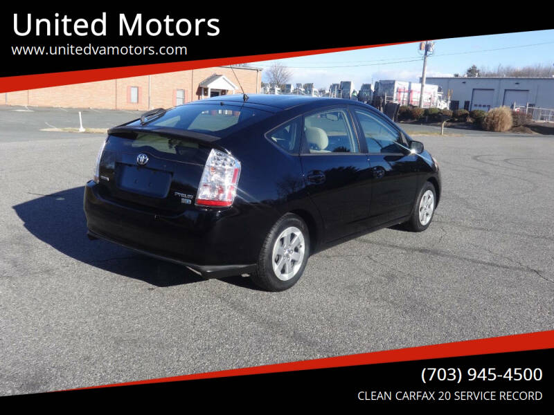 2009 Toyota Prius for sale at United Motors in Fredericksburg VA