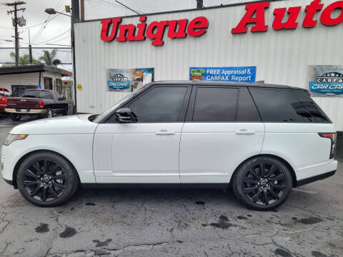 2018 Land Rover Range Rover for sale at Unique Auto Center in Oxnard CA