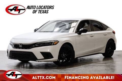 2022 Honda Civic for sale at AUTO LOCATORS OF TEXAS in Plano TX