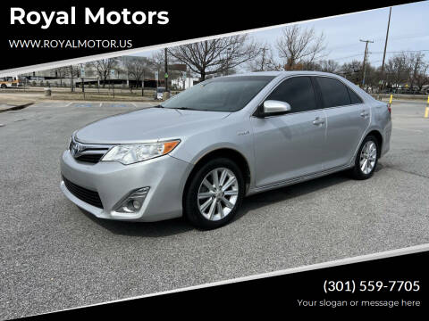 2012 Toyota Camry Hybrid for sale at Royal Motors in Hyattsville MD