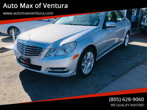 2012 Mercedes-Benz E-Class for sale at Auto Max of Ventura in Ventura CA