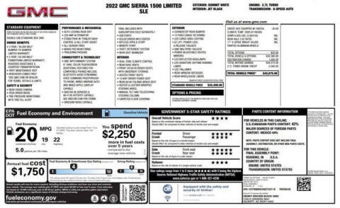 2022 GMC Sierra 1500 Limited SLE