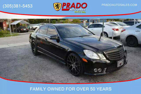 2010 Mercedes-Benz E-Class for sale at Prado Auto Sales in Miami FL