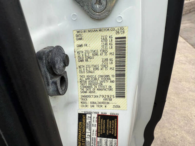 2019 Nissan Frontier S