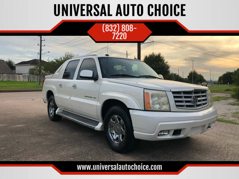 2005 Cadillac Escalade EXT for sale at UNIVERSAL AUTO CHOICE in Houston TX