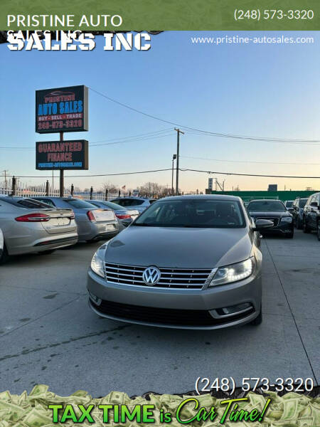 2013 Volkswagen CC for sale at PRISTINE AUTO SALES INC in Pontiac MI