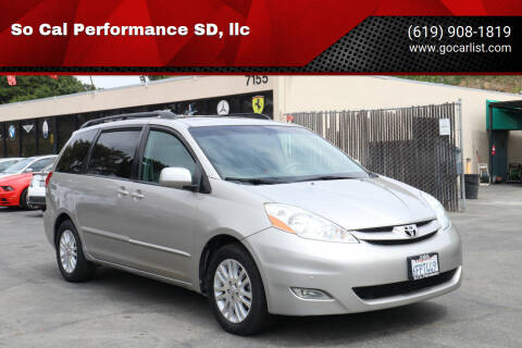 2009 Toyota Sienna for sale at So Cal Performance SD, llc in San Diego CA