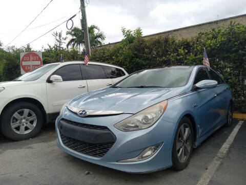 2012 Hyundai Sonata Hybrid for sale at Blue Lagoon Auto Sales in Plantation FL