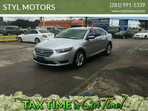 2015 Ford Taurus for sale at STYL MOTORS in Pasadena TX