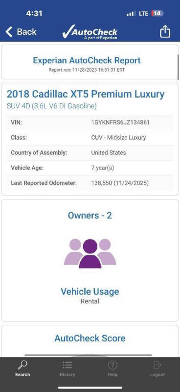 2018 Cadillac XT5 Premium Luxury