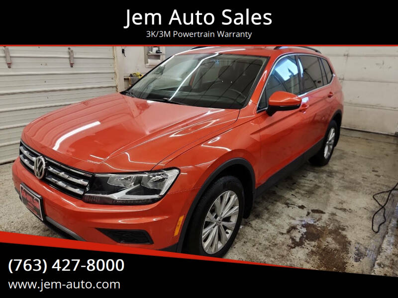 2019 Volkswagen Tiguan for sale at Jem Auto Sales in Anoka MN