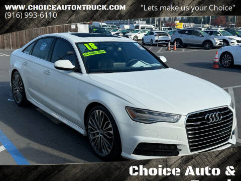 2018 Audi A6 for sale at Choice Auto & Truck in Sacramento CA