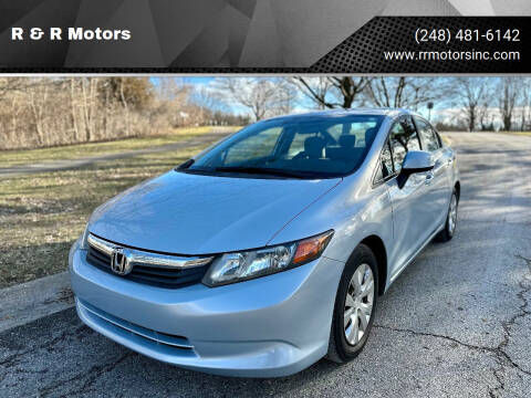 2012 Honda Civic for sale at R & R Motors in Waterford MI