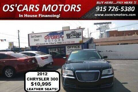 2012 Chrysler 300 for sale at Os'Cars Motors in El Paso TX