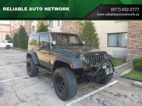 2007 Jeep Wrangler for sale at RELIABLE AUTO NETWORK in Arlington TX