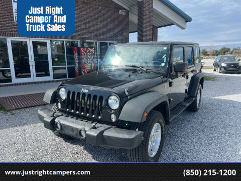 2017 Jeep Wrangler Unlimited for sale at Just Right Camper And Truck Sales in Panama City FL