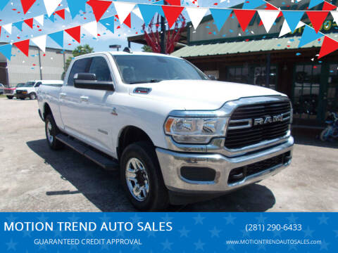 2019 RAM 2500 for sale at MOTION TREND AUTO SALES in Tomball TX