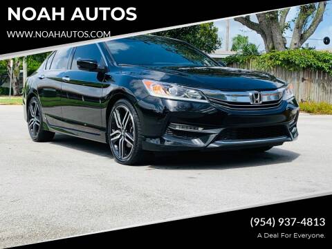 2016 Honda Accord for sale at NOAH AUTOS in Hollywood FL