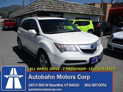 2010 Acura MDX for sale at Autobahn Motors Corp in Bountiful UT