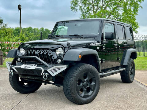 2017 Jeep Wrangler Unlimited for sale at Texas Auto Corporation in Houston TX