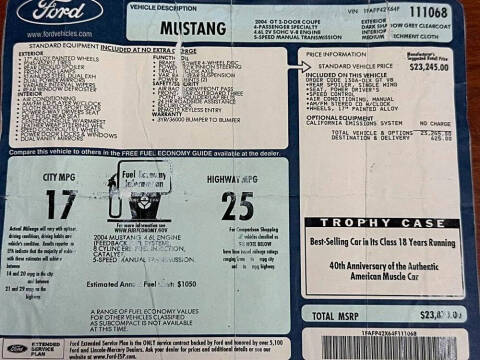 2004 Ford Mustang GT Deluxe