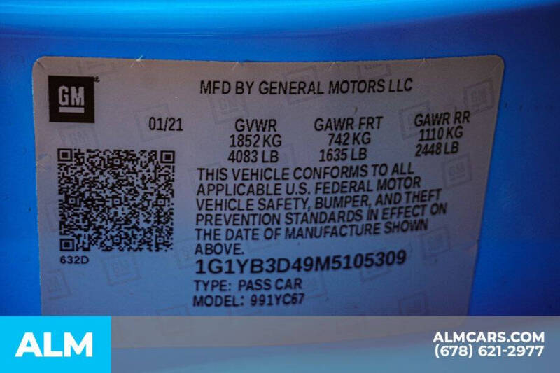 2021 Chevrolet Corvette Stingray