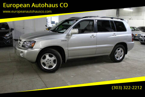 2005 Toyota Highlander for sale at European Autohaus CO in Denver CO