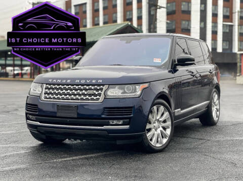 2016 Land Rover Range Rover for sale at 1st Choice Motors in Paterson NJ