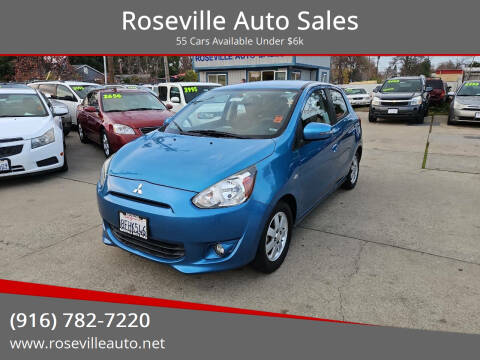 2015 Mitsubishi Mirage for sale at Roseville Auto Sales in Roseville CA