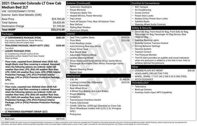 2021 Chevrolet Colorado