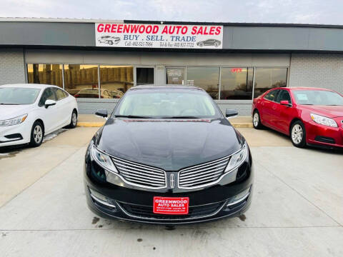 2015 Lincoln MKZ for sale at GREENWOOD AUTO LLC in Lincoln NE