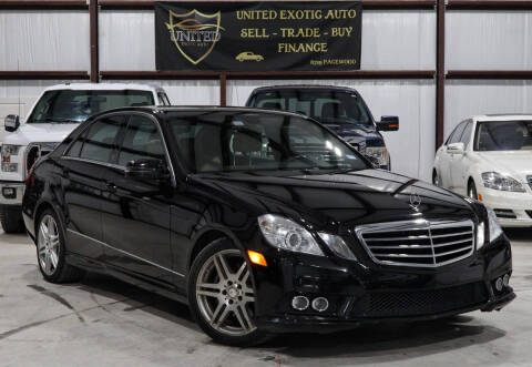 2010 Mercedes-Benz E-Class for sale at United Exotic Auto in Houston TX