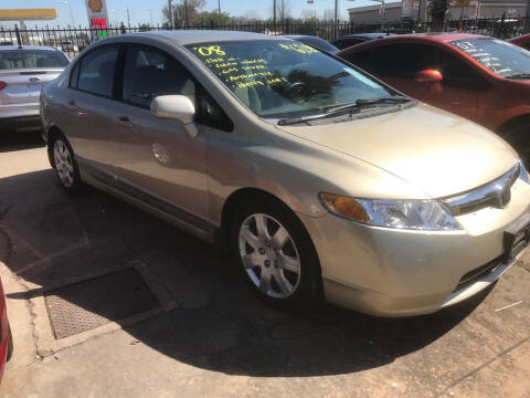 2008 Honda Civic for sale at Buy-Fast Autos in Houston TX