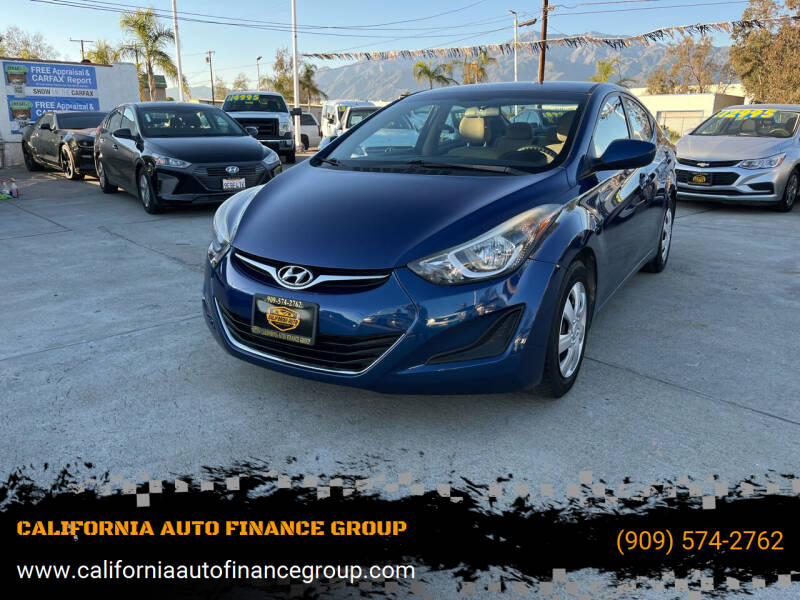 2016 Hyundai Elantra for sale at CALIFORNIA AUTO FINANCE GROUP in Fontana CA