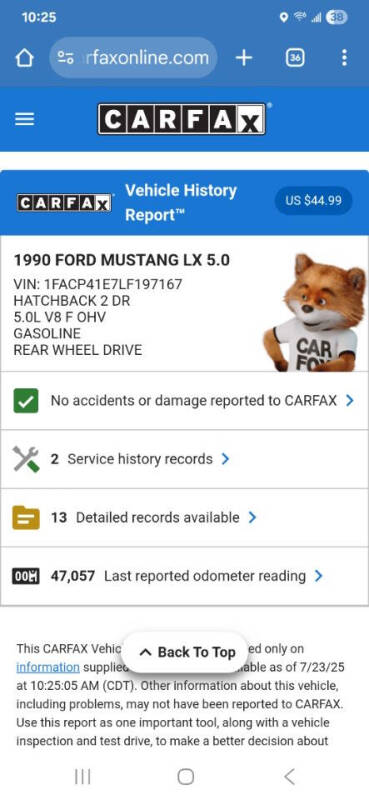 1990 Ford Mustang LX 5.0