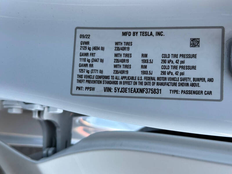 2022 Tesla Model 3 Base photo 43