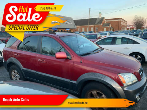 2003 Kia Sorento for sale at Beach Auto Sales in Virginia Beach VA