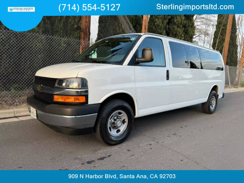 2018 chevrolet express extended best sale passenger van