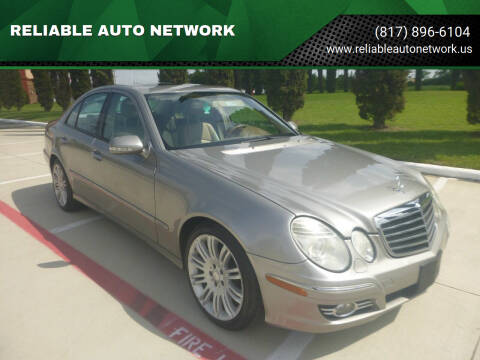 2008 Mercedes-Benz E-Class for sale at RELIABLE AUTO NETWORK in Arlington TX
