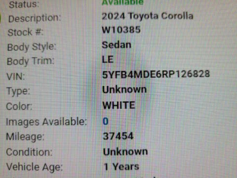 2024 Toyota Corolla LE