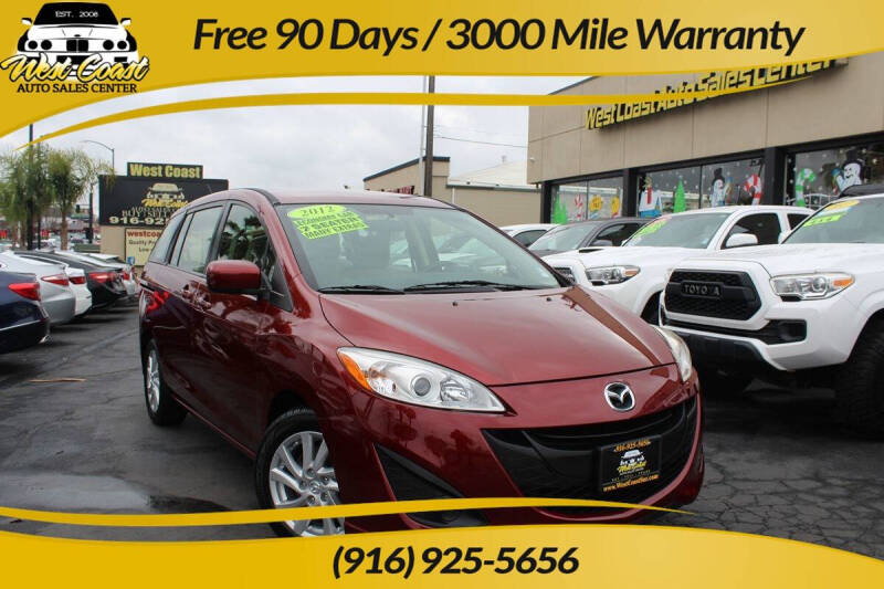 2012 Mazda MAZDA5 for sale at West Coast Auto Sales Center in Sacramento CA