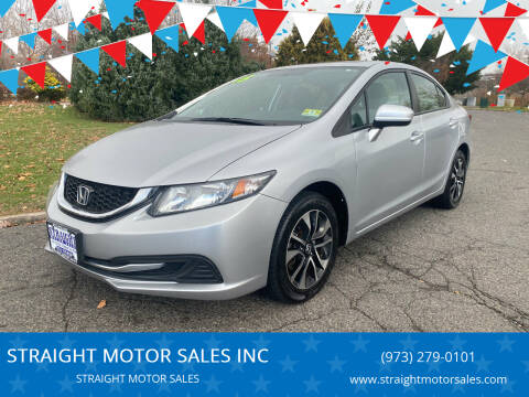2015 Honda Civic for sale at STRAIGHT MOTOR SALES INC in Paterson NJ